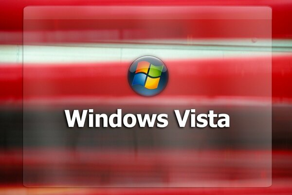 Windows logo on a red background