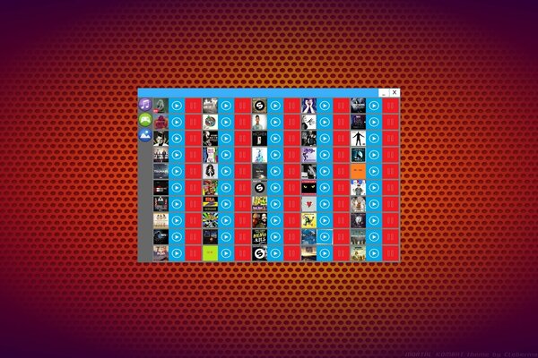 Table of different games on an orange background