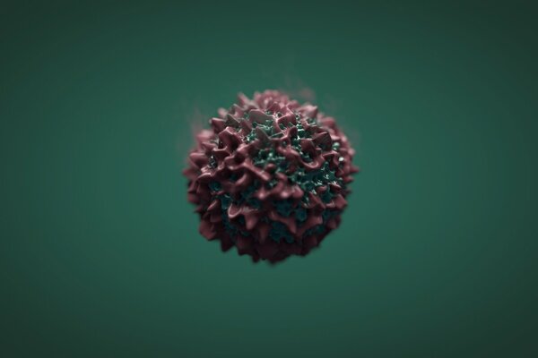 Proiezione tridimensionale di una palla con punte