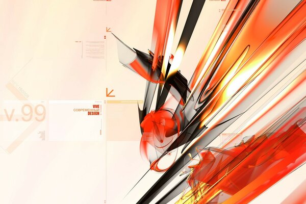 Flusso in rosso in un design moderno