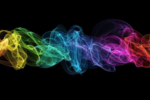 Sobre un fondo oscuro arte de color