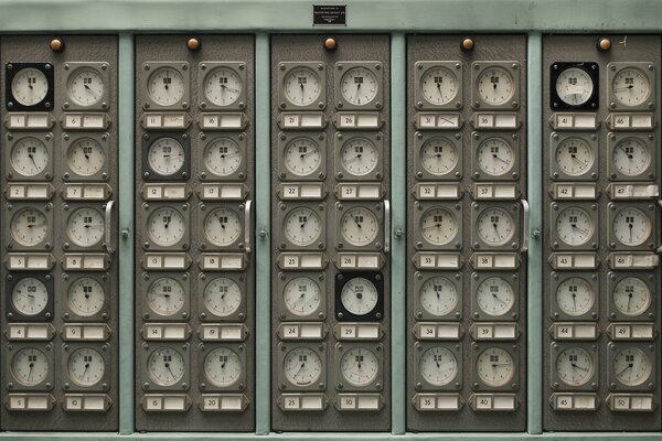 Control panel with multiple counters