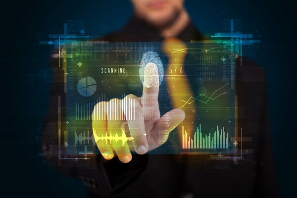 Biometryczny zamek dotykowy skanowanie palcem