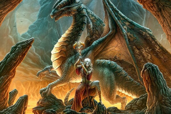 Il mitico drago e il suo devoto amico