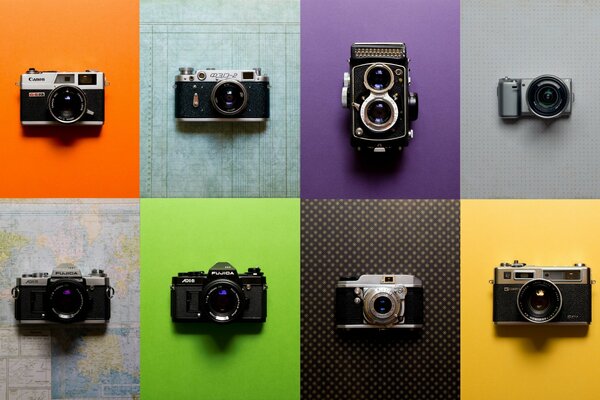 Japanese classic cameras of the last era