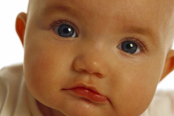 The serious face of a little crumb