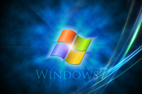 Windows 7 Logo in blau