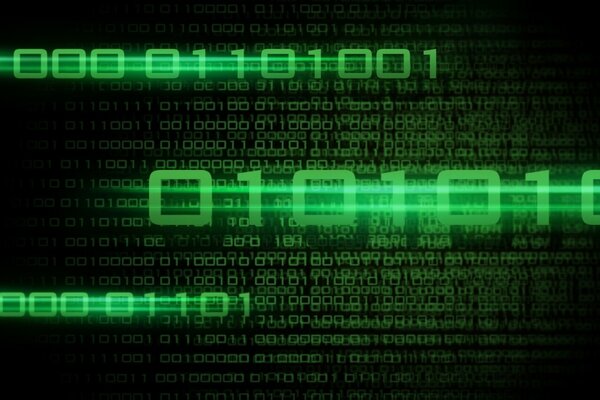 wallpaper für Programmierer - Binärcode Matrix 