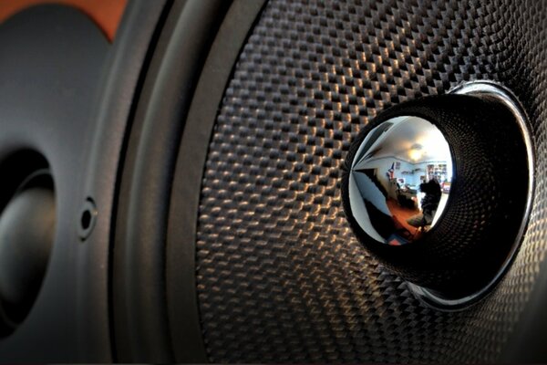 Altavoces de primer plano para la música