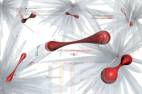 Dividiendo bloques rojos entre explosiones grises