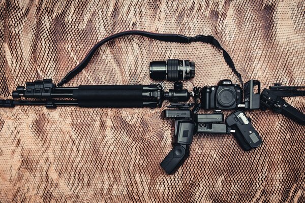Rifle de asalto con Mira telescópica