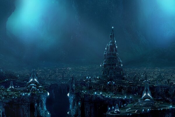 The underwater city of ancient Atlantis