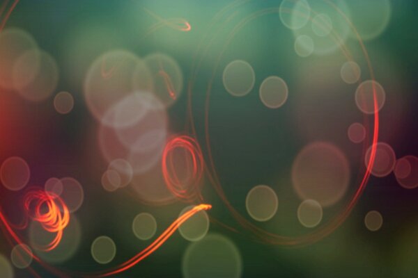 Luci colorate. Stile. Sfocatura