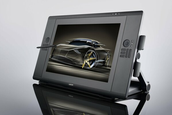 Tablette tactile avec image 3D photos de la machine