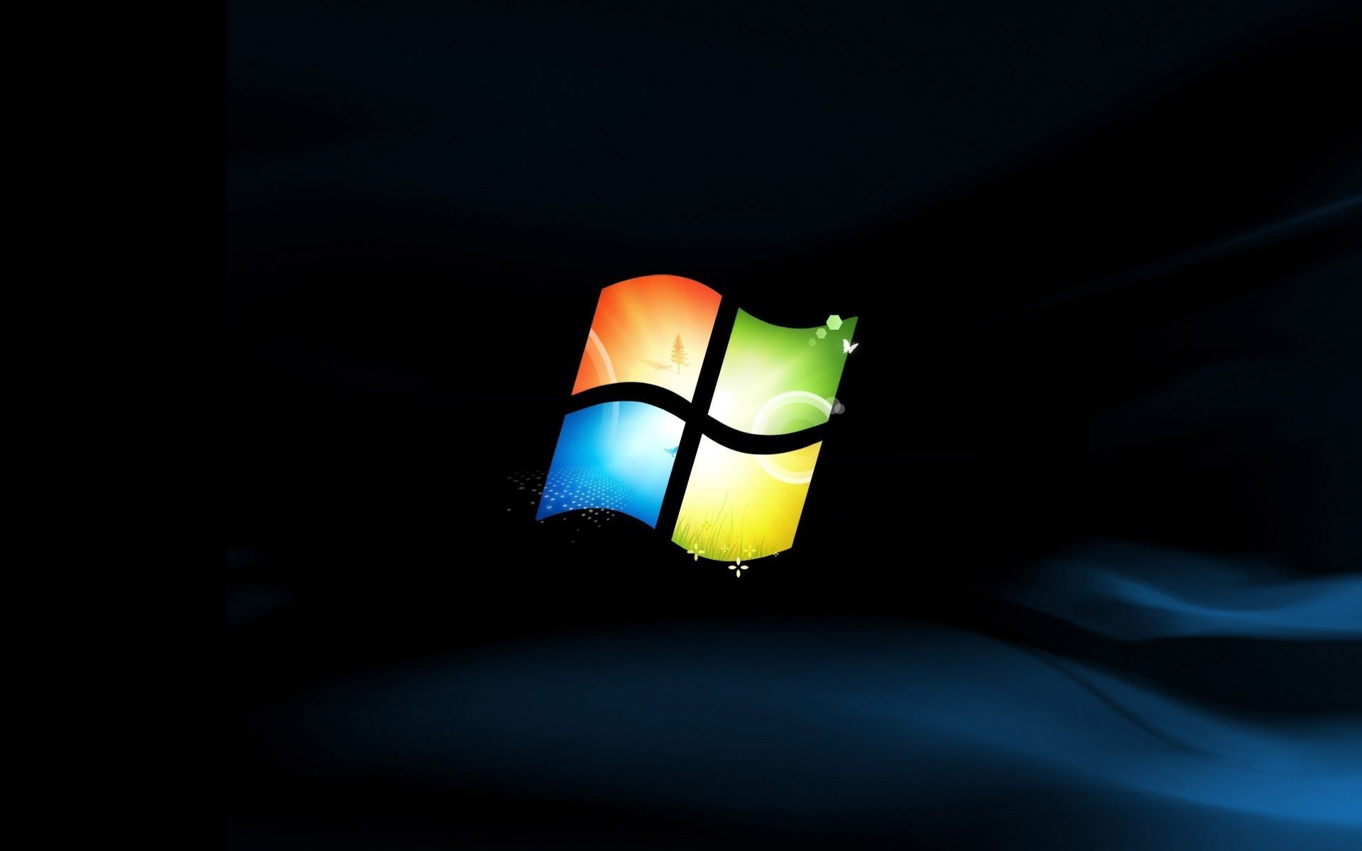 dunkler hintergrund logo microsoft embleme