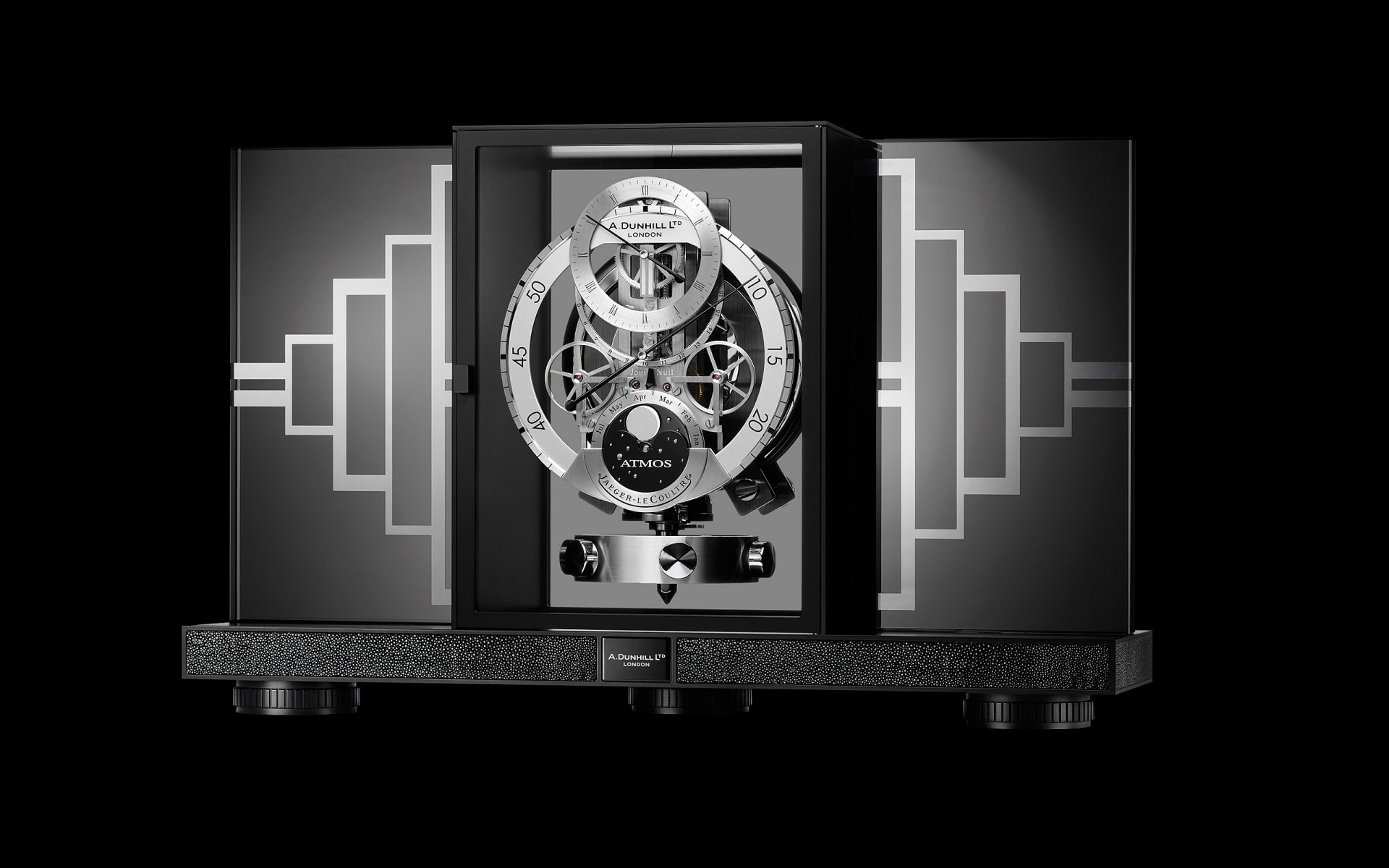 art-deco-uhr metall design