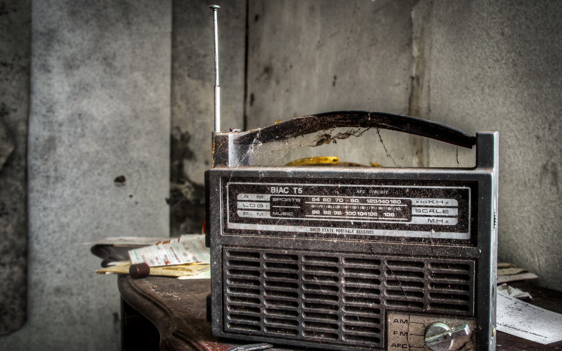 radio récepteur fond