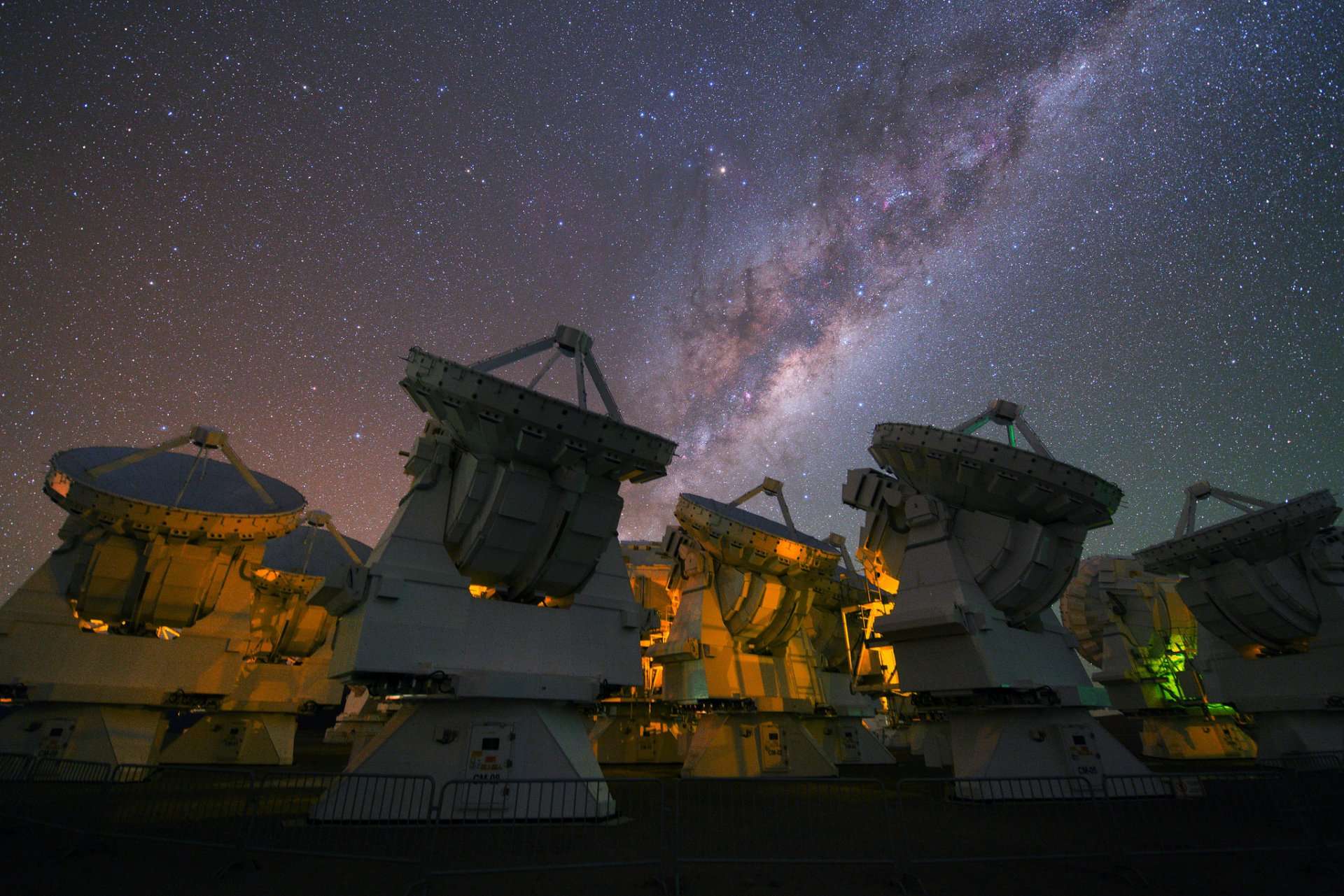 milky way sky star radio telescope