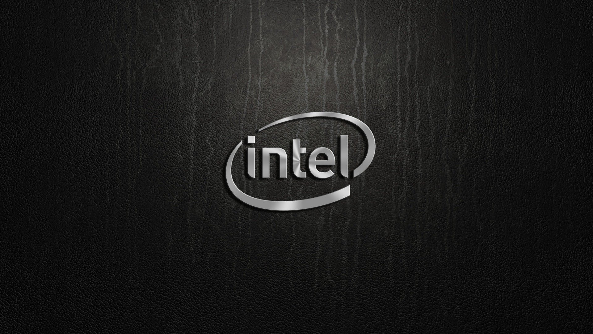 intel logo argent