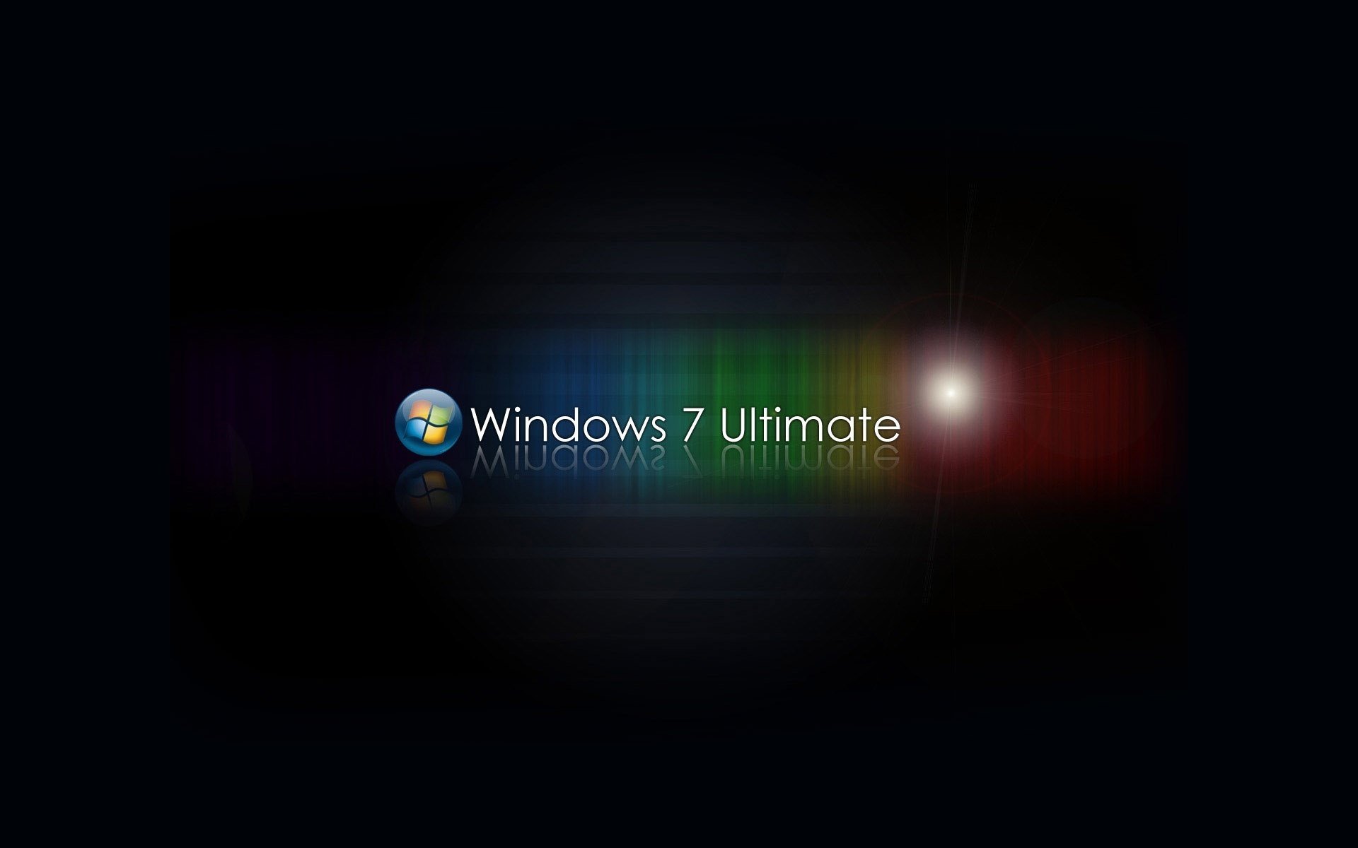 windows 7 regenbogen schwarzer hintergrund embleme logos