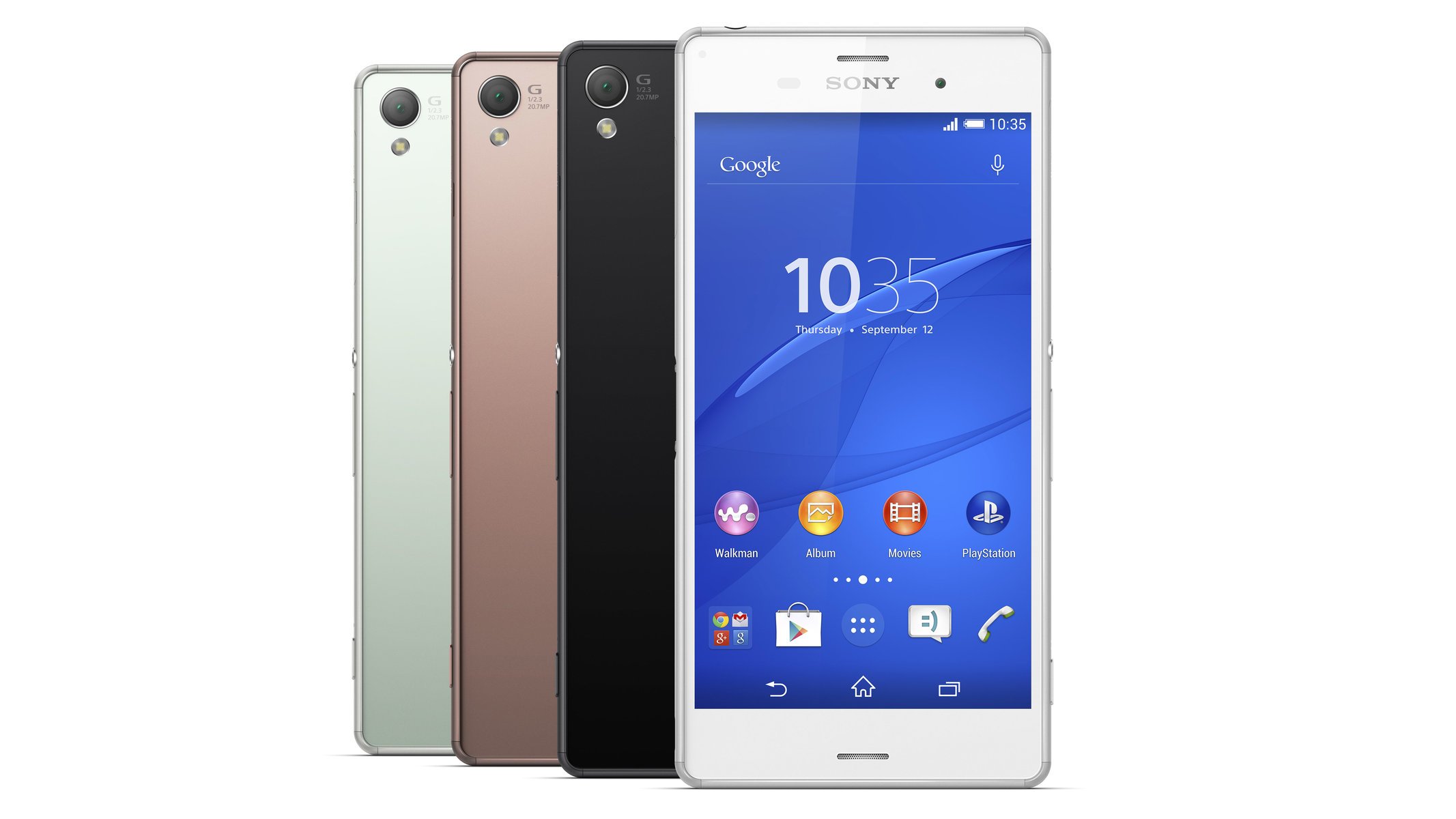 ony sony xperia xperia z3 sony xperia z3 android smartphone hallo-tech schwarz kupfer grün weiß farben rückseite sony kupfer bildschirm mobile