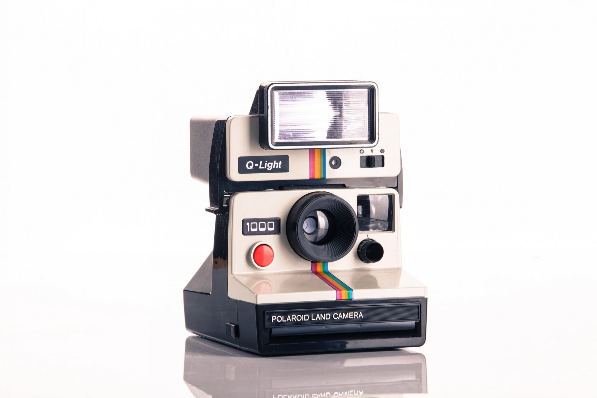 polaroid q-light 1000 cámara automática flash