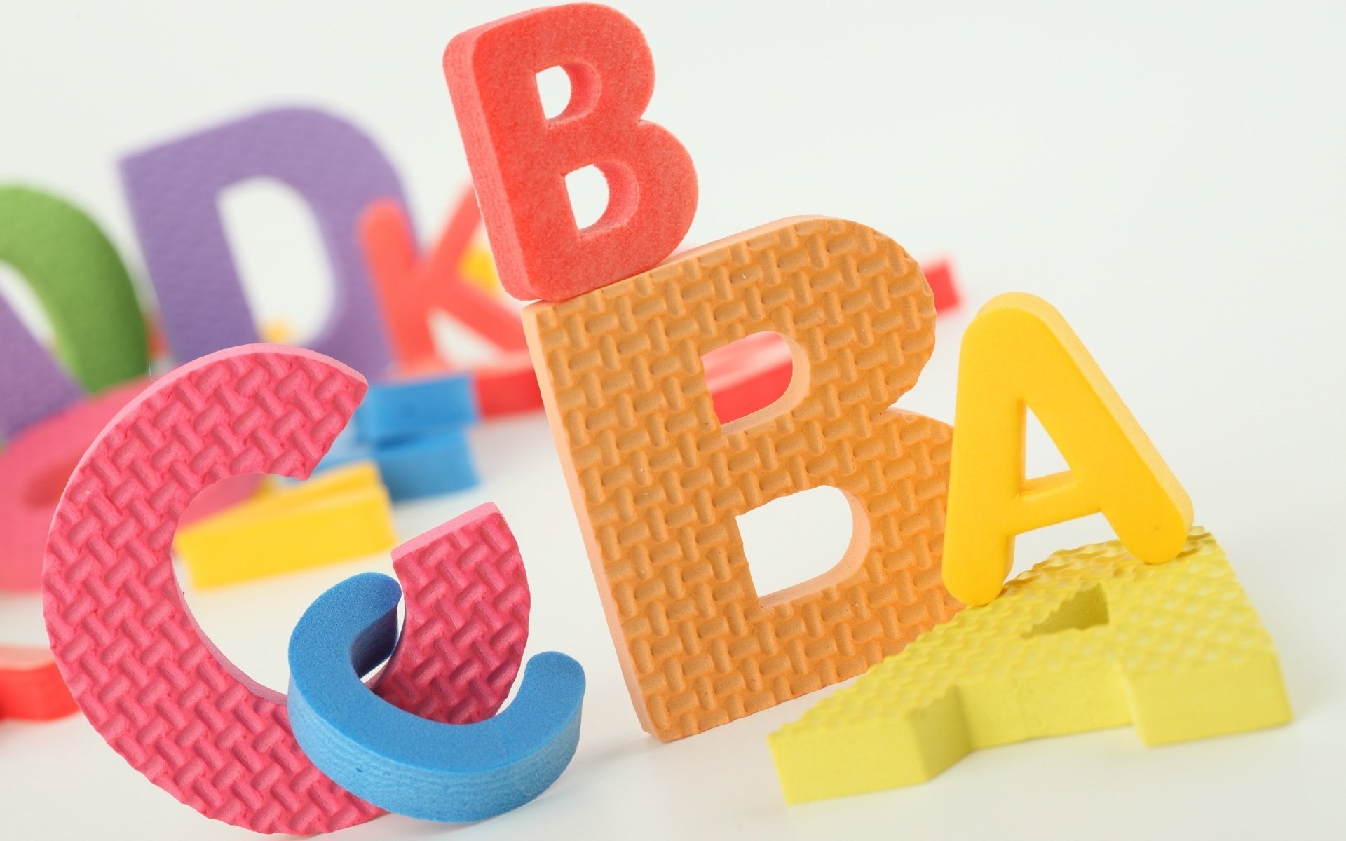 giocattoli per bambini lettere di gomma multicolore giocattoli