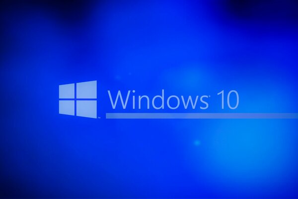 Logotipo de Windows 10 en la pantalla