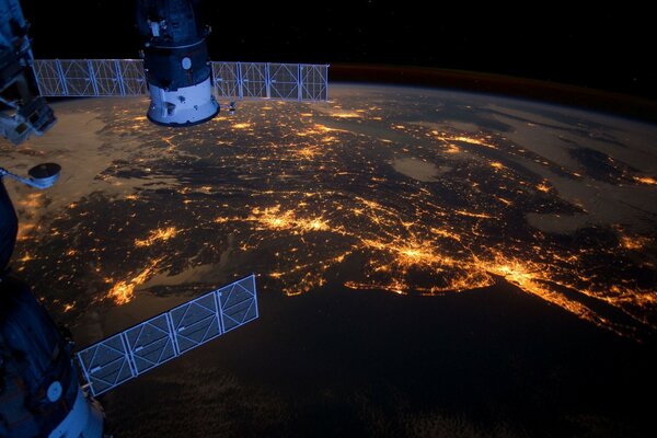 Beautiful night view of space