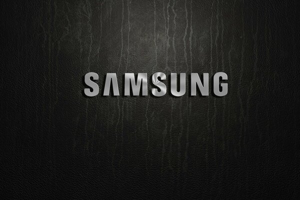 Logo Samsunga na czarnym tle