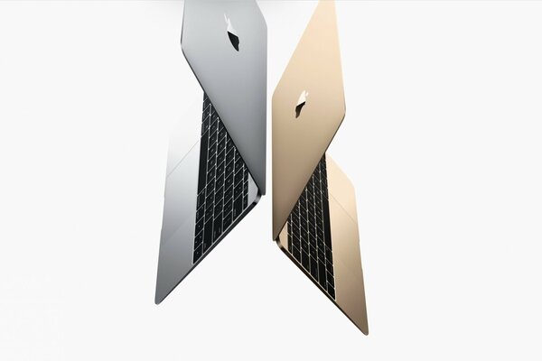 Nuevo macbook gris y amarillo