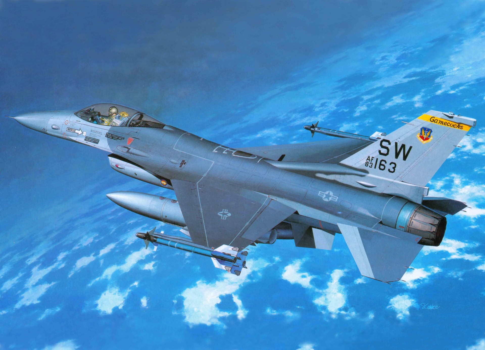 samolot general dynamics f-16 fighting falcon