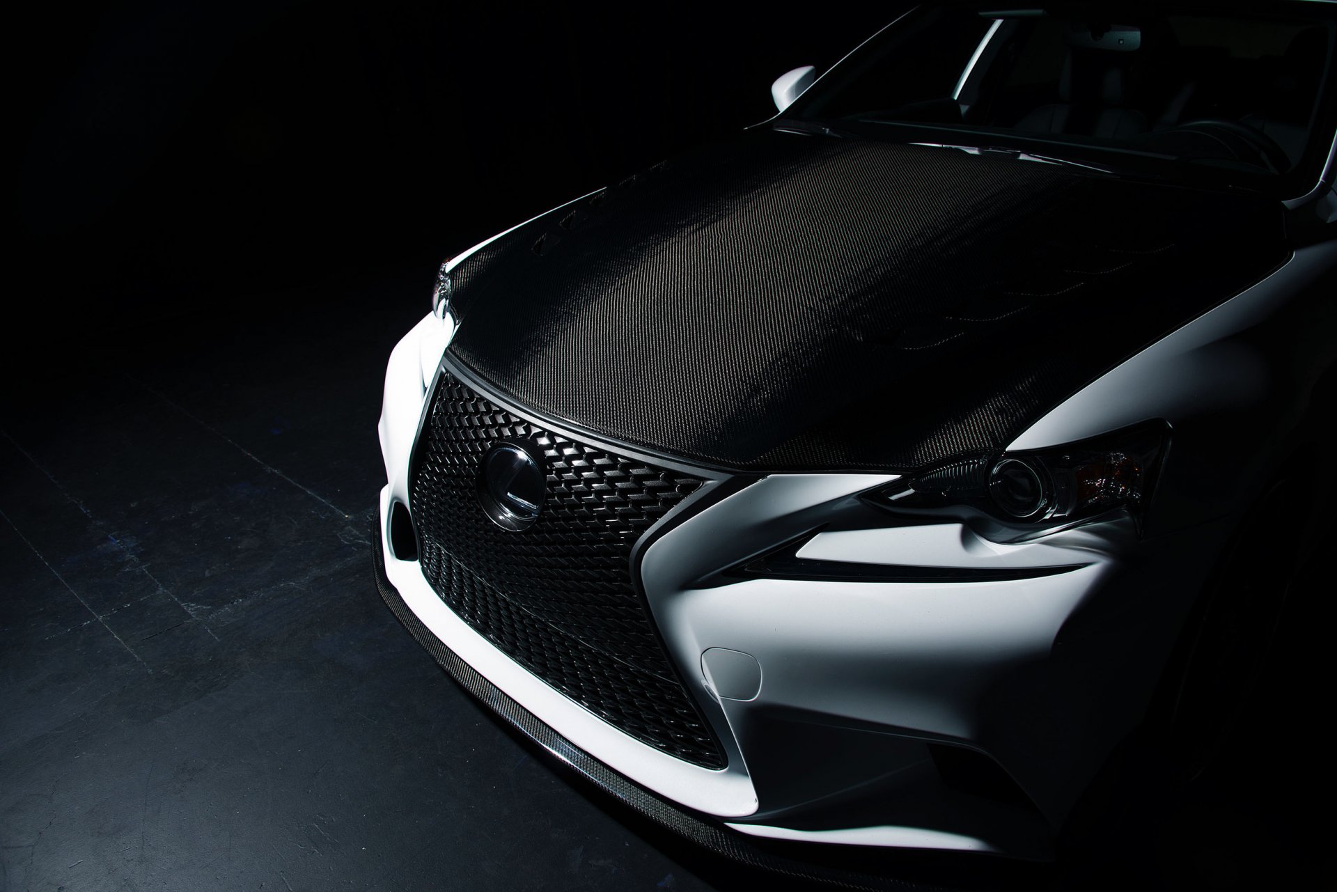 lexus is 350 seibon sema tuning black&white