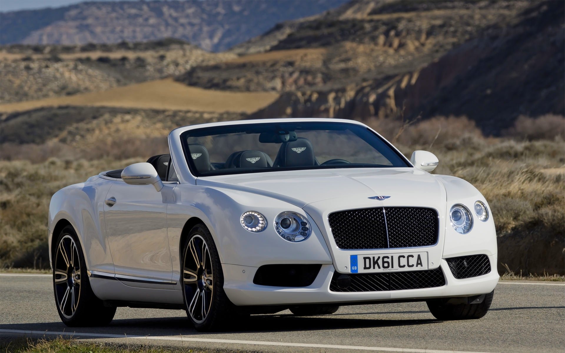 bentley continental gtc auto convertibile bentley bianco fari griglia cappuccio