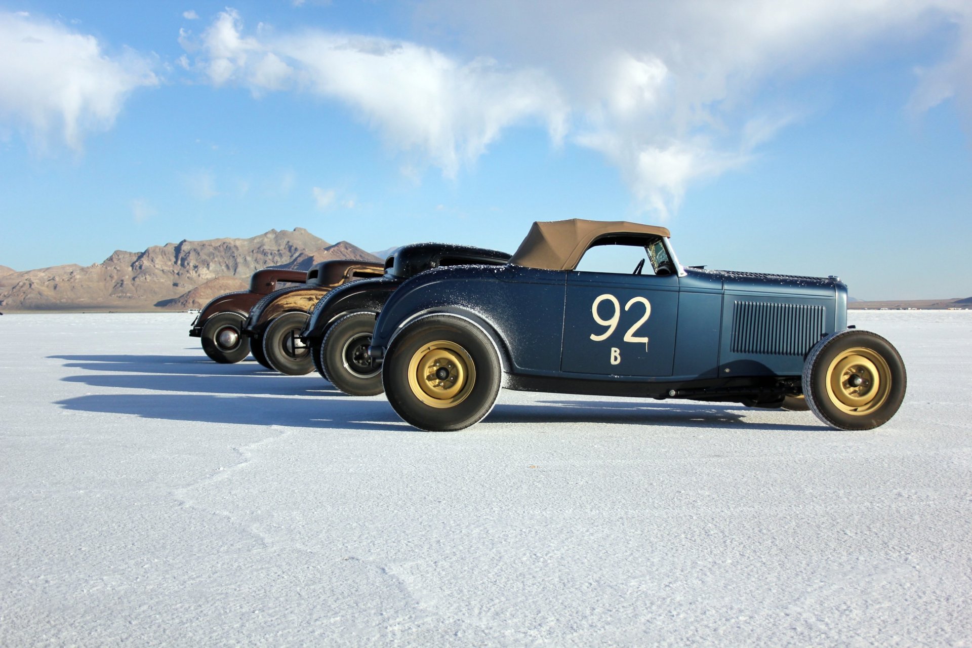 bonneville utah états-unis course désert vintage