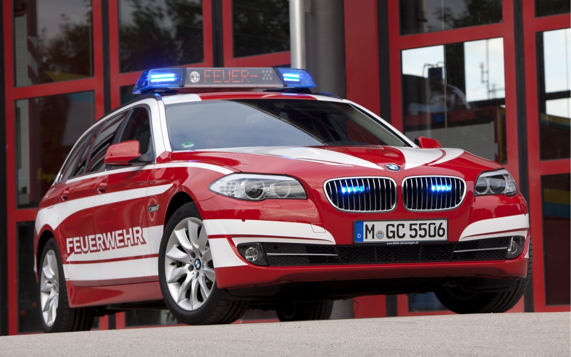 bmw 5 серия туризм feuerwehr бмв передок