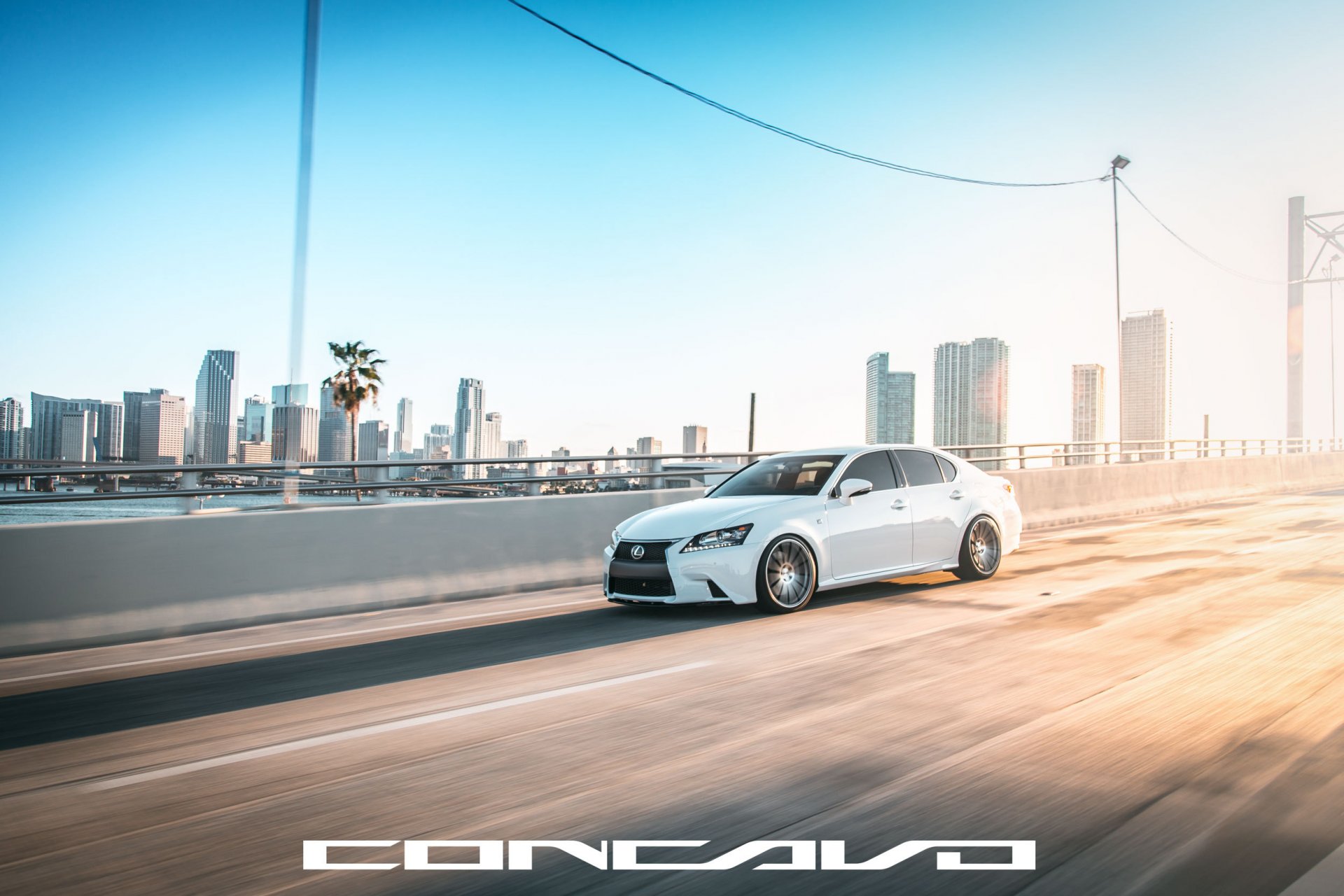 concavo roues auto voiture lexus gs350 f-sport route