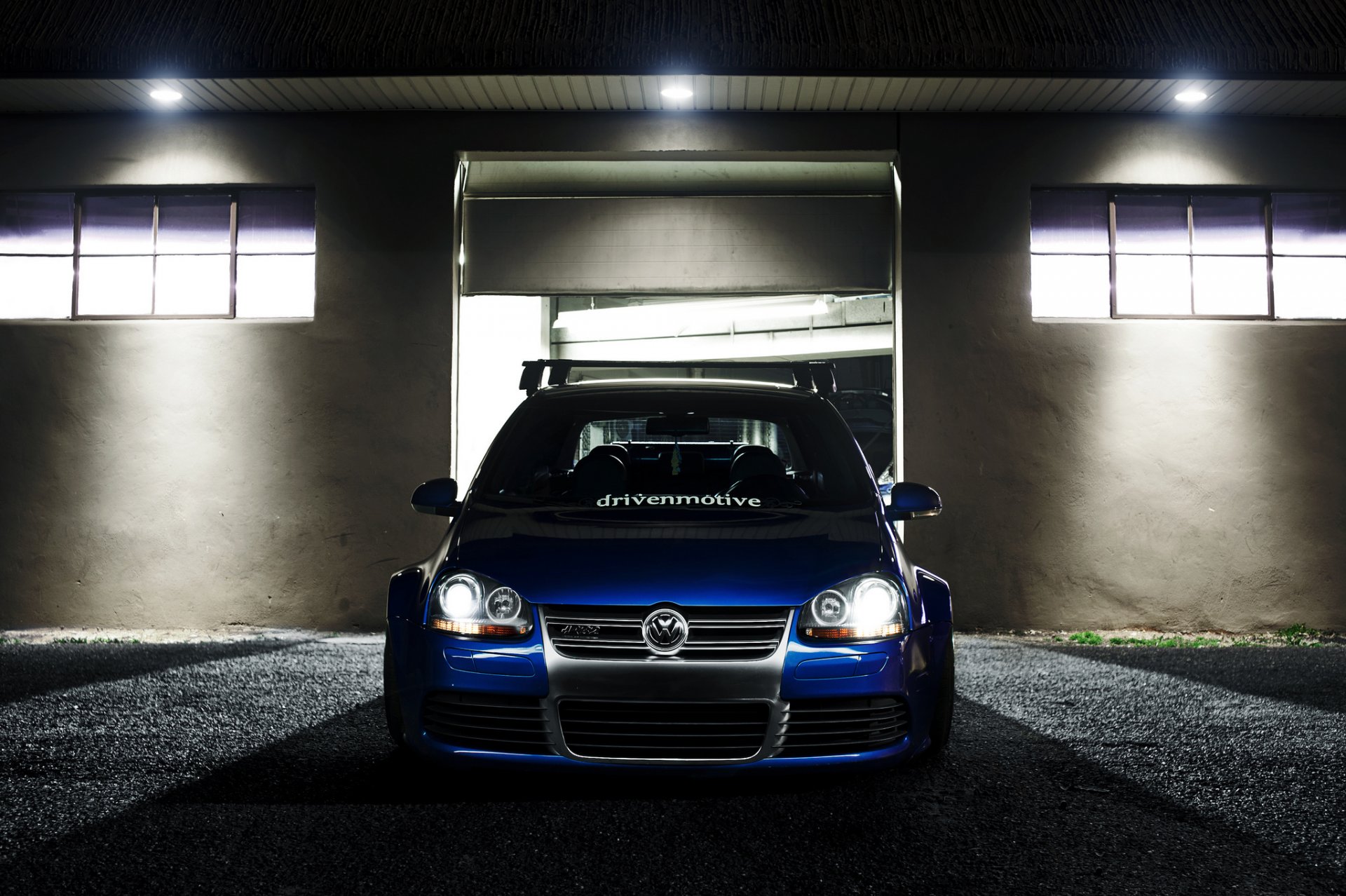 volkswagen golf gti r32 bleu tuning avant