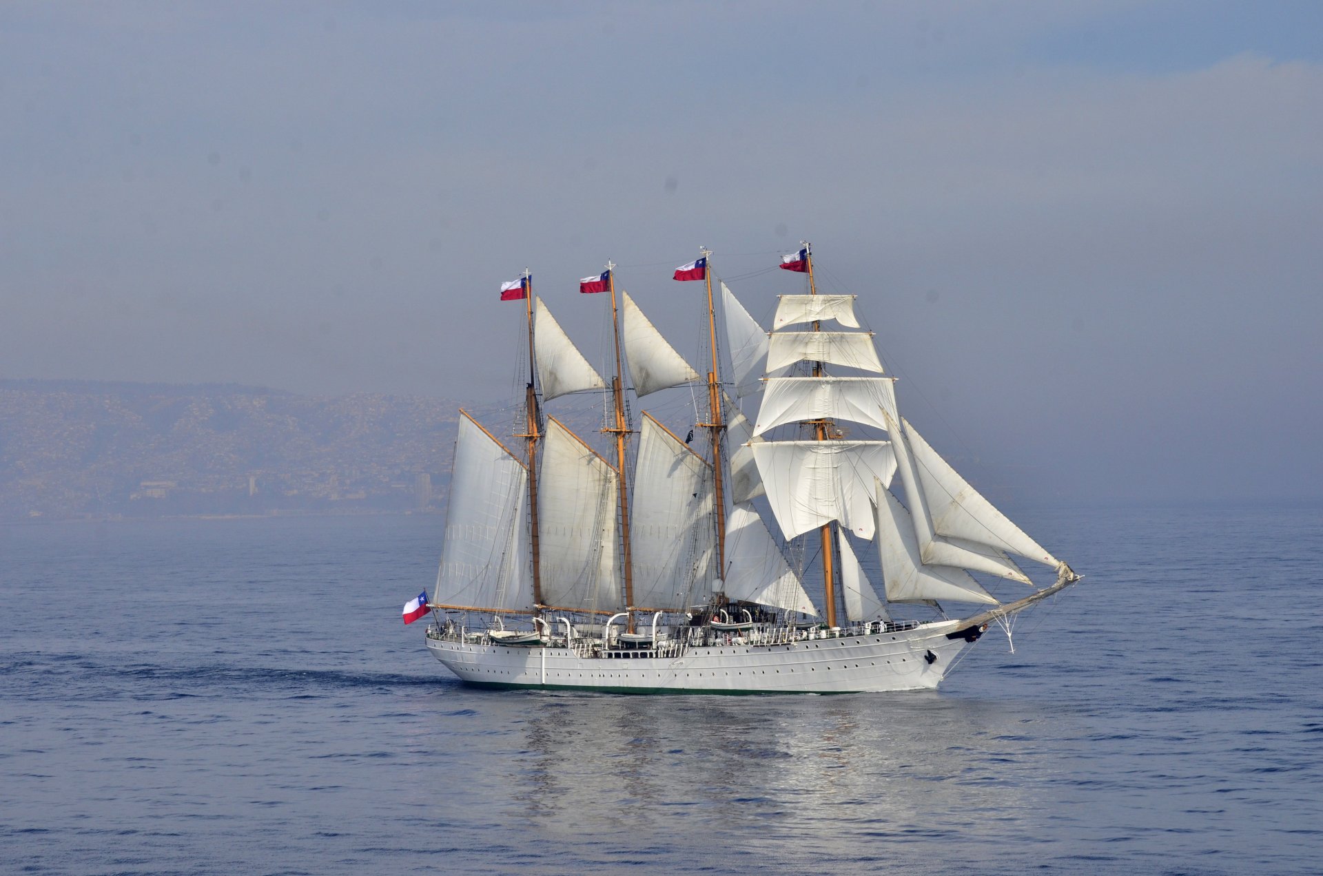 esmeralda be-43 entrenamiento velero armada de chile barcentina