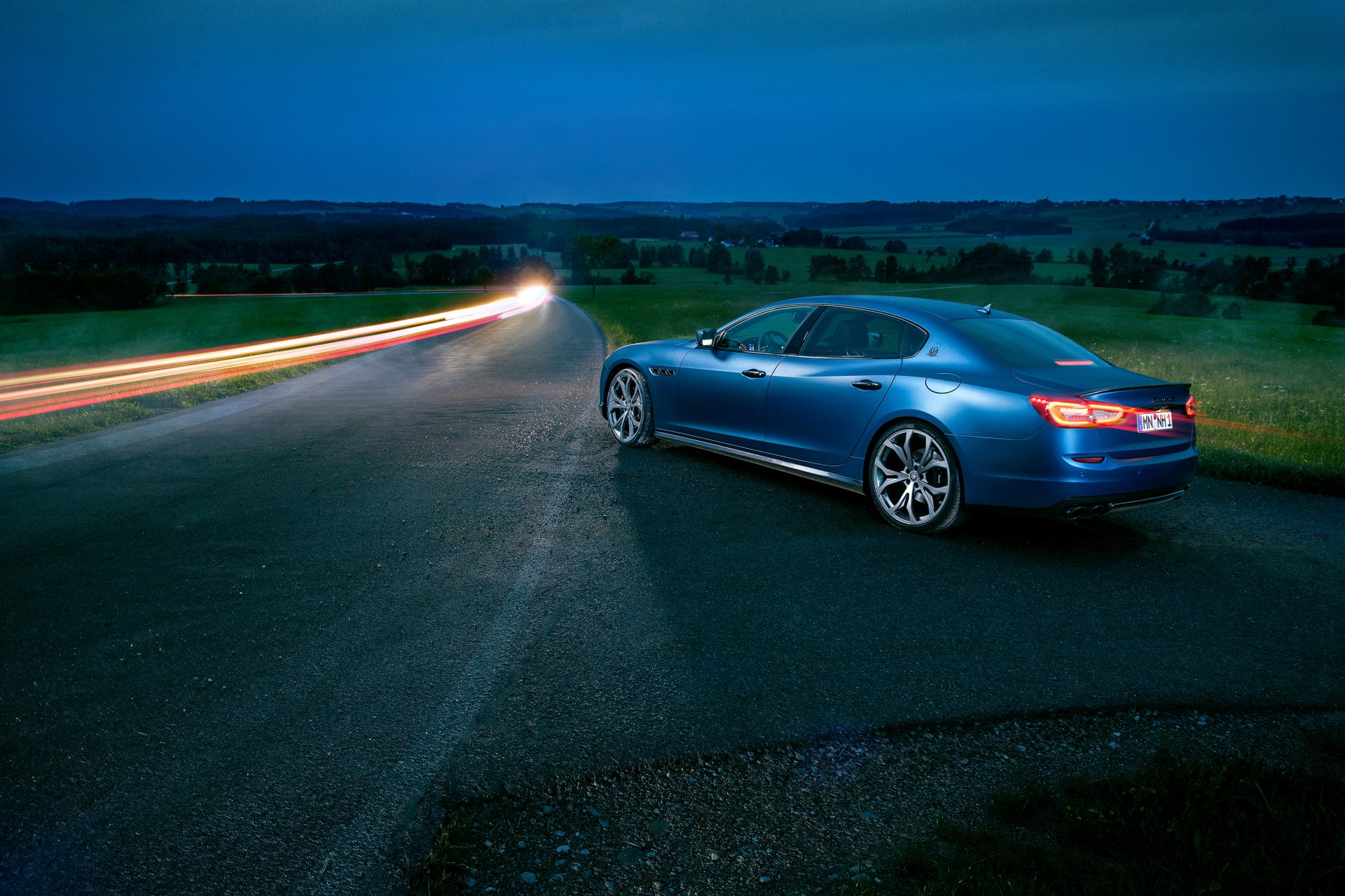 maserati quattroporte novitec belichtungszeit auto nacht