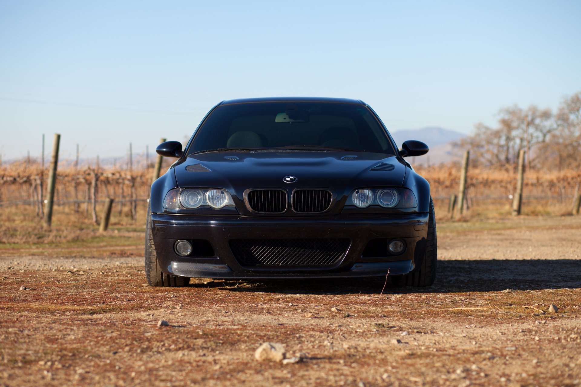 bmw m3 e46 negro bmw coupe teñido sombra cielo