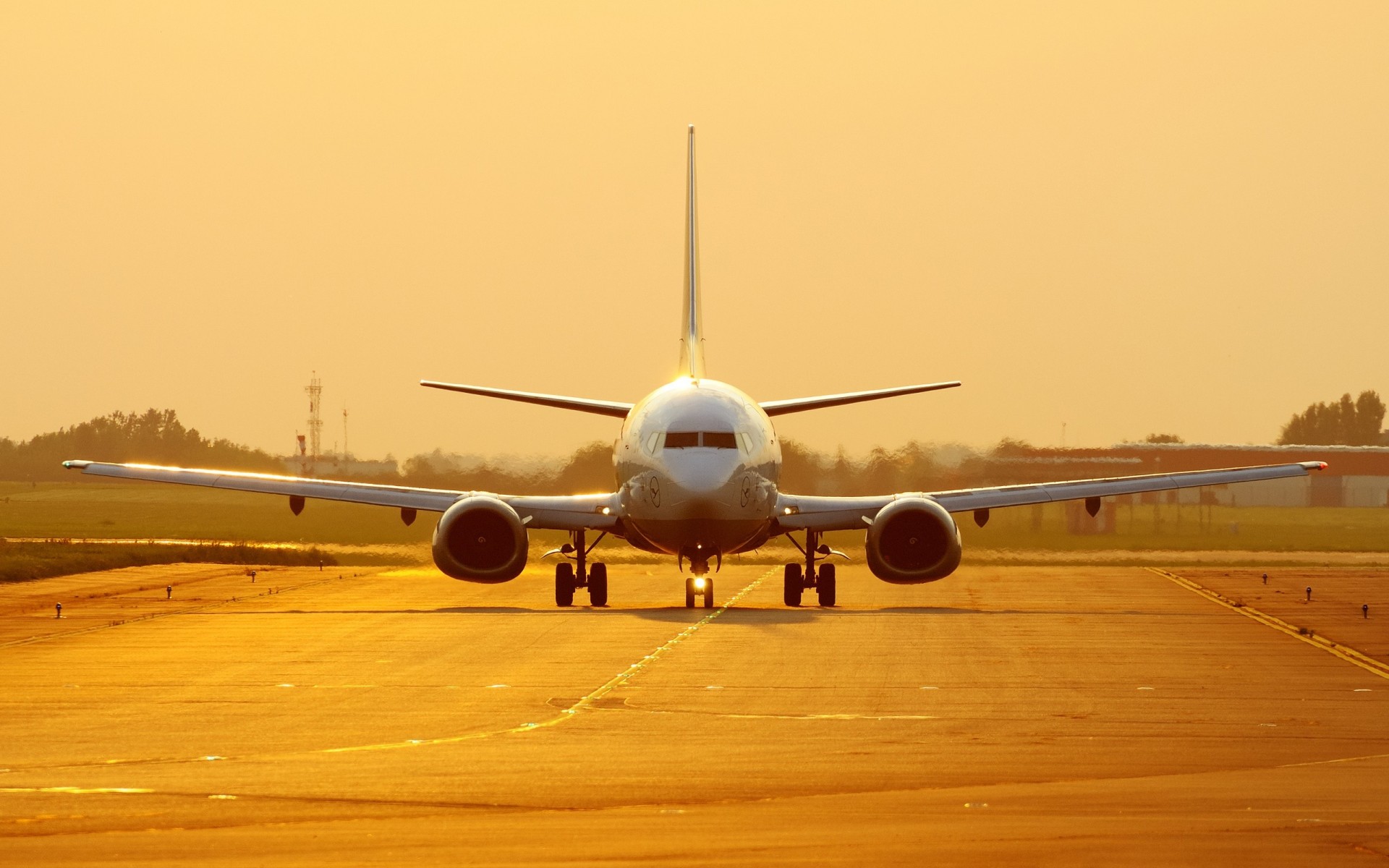 al atardecer boeing