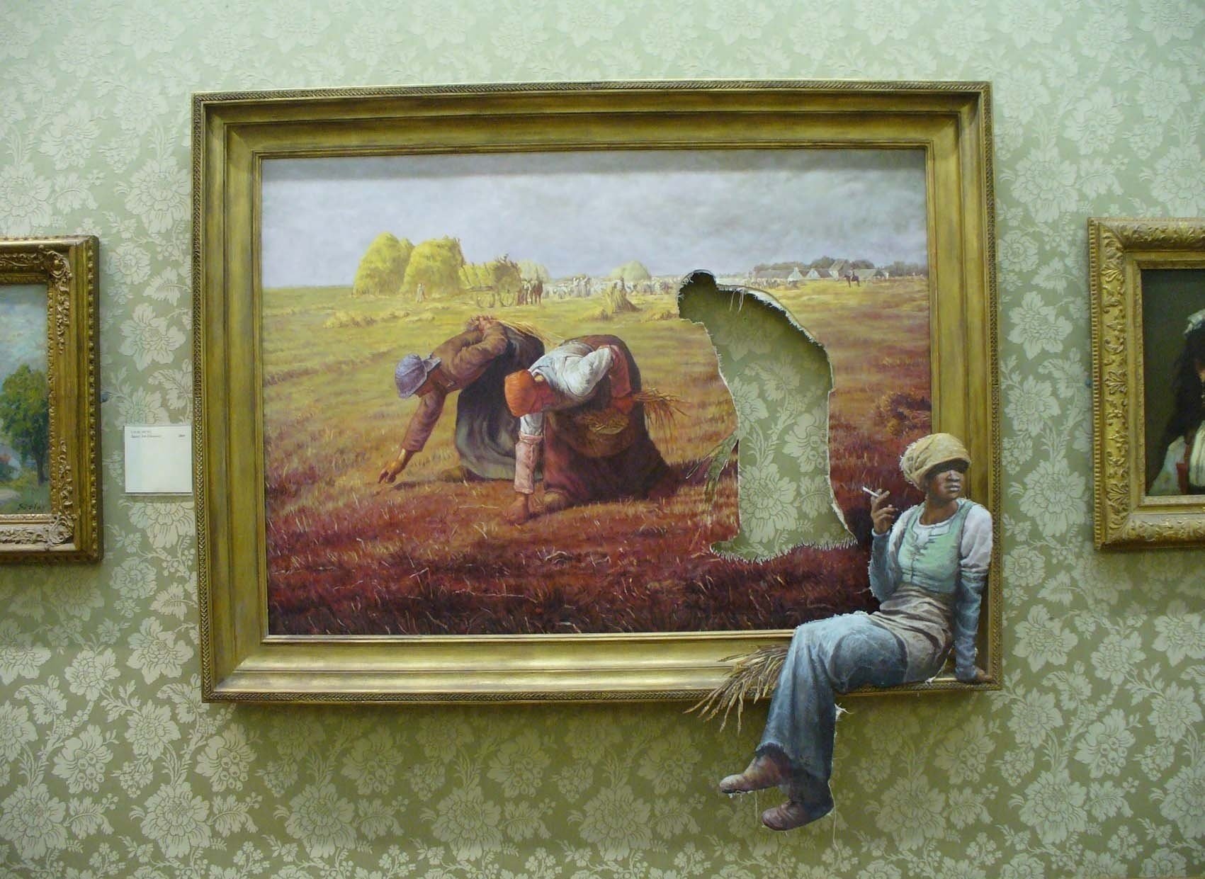 moking wall wallpaper painting banksy picture break stay creative