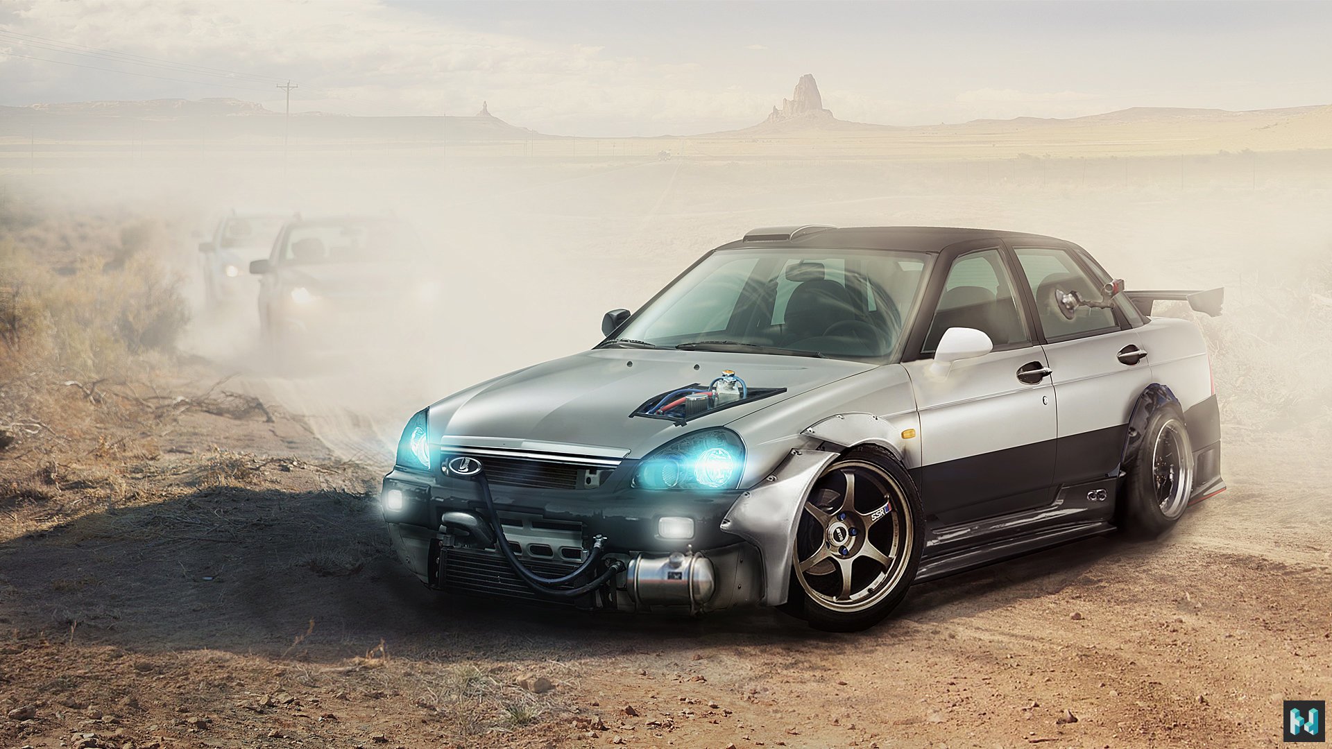 lada priora tuning photoshop vases art priora kit carrosserie art