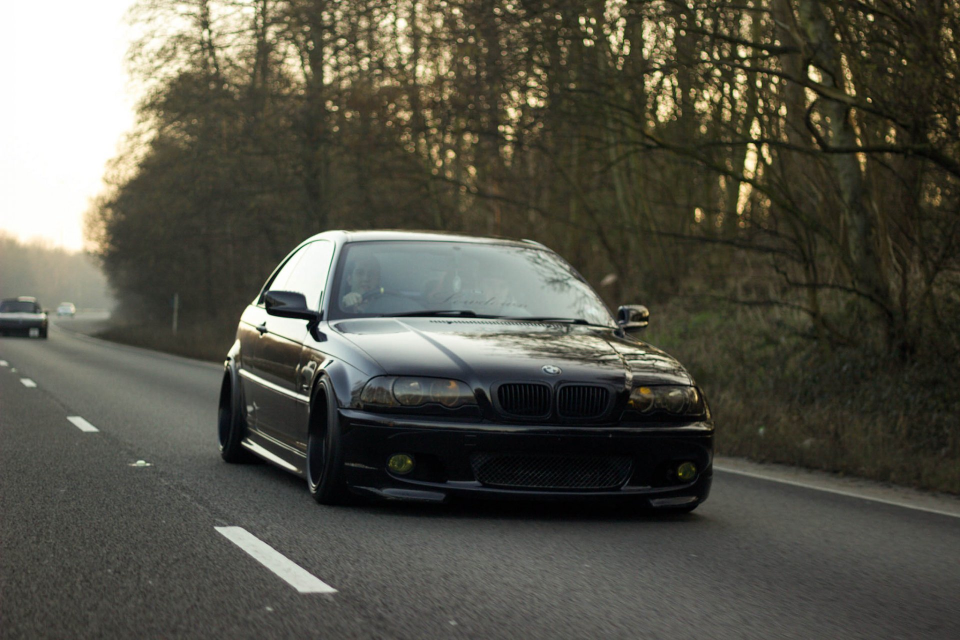 bmw m3 e46 position noir route