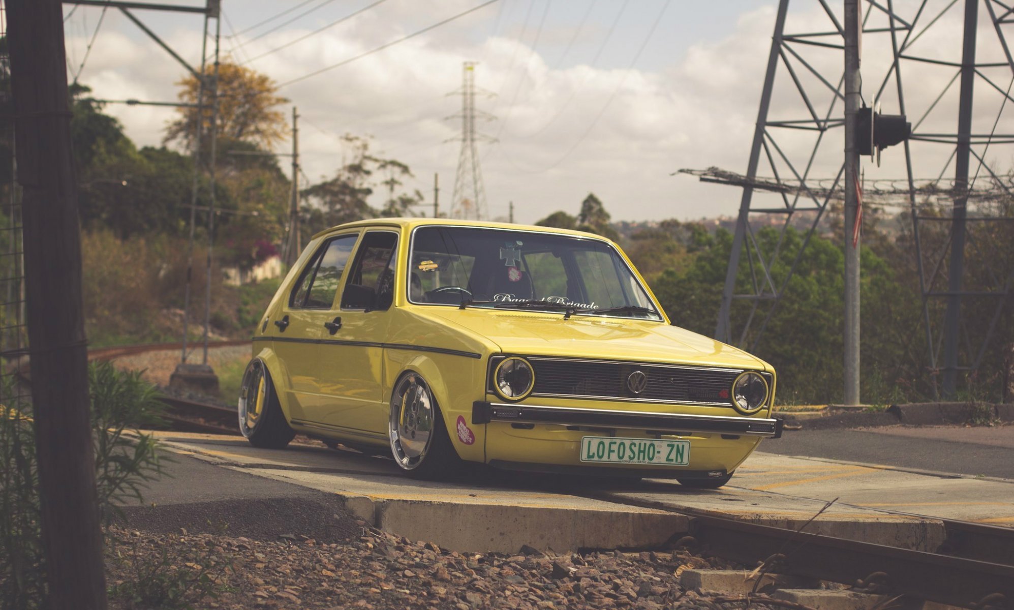 volkswagen vw golf mk1 tuning faible position allemagne