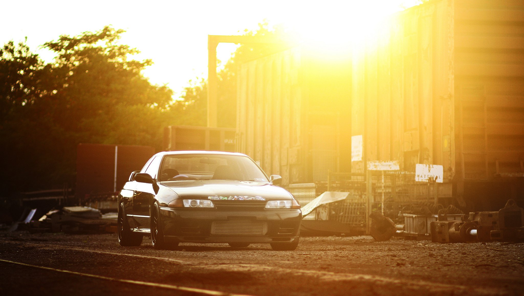 nissan skyline gt-r r32 noir tuning nissan skyline