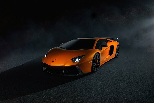 Lamborghini lp700-4 naranja