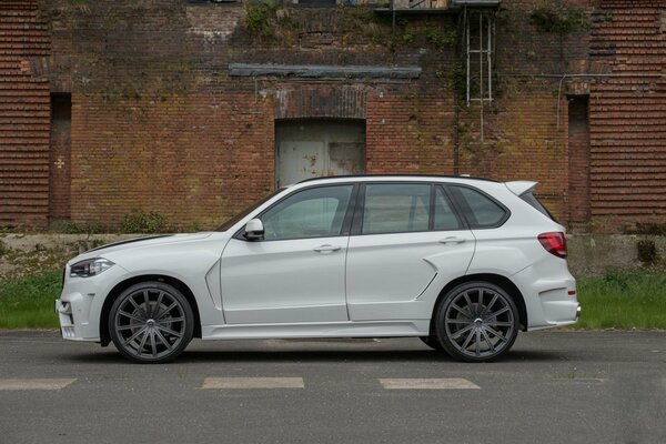 White car side view