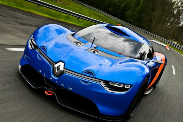 Concept car blu moderno Renault